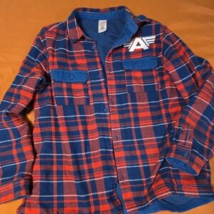 Marvel Blue and Red Checkered Apparel